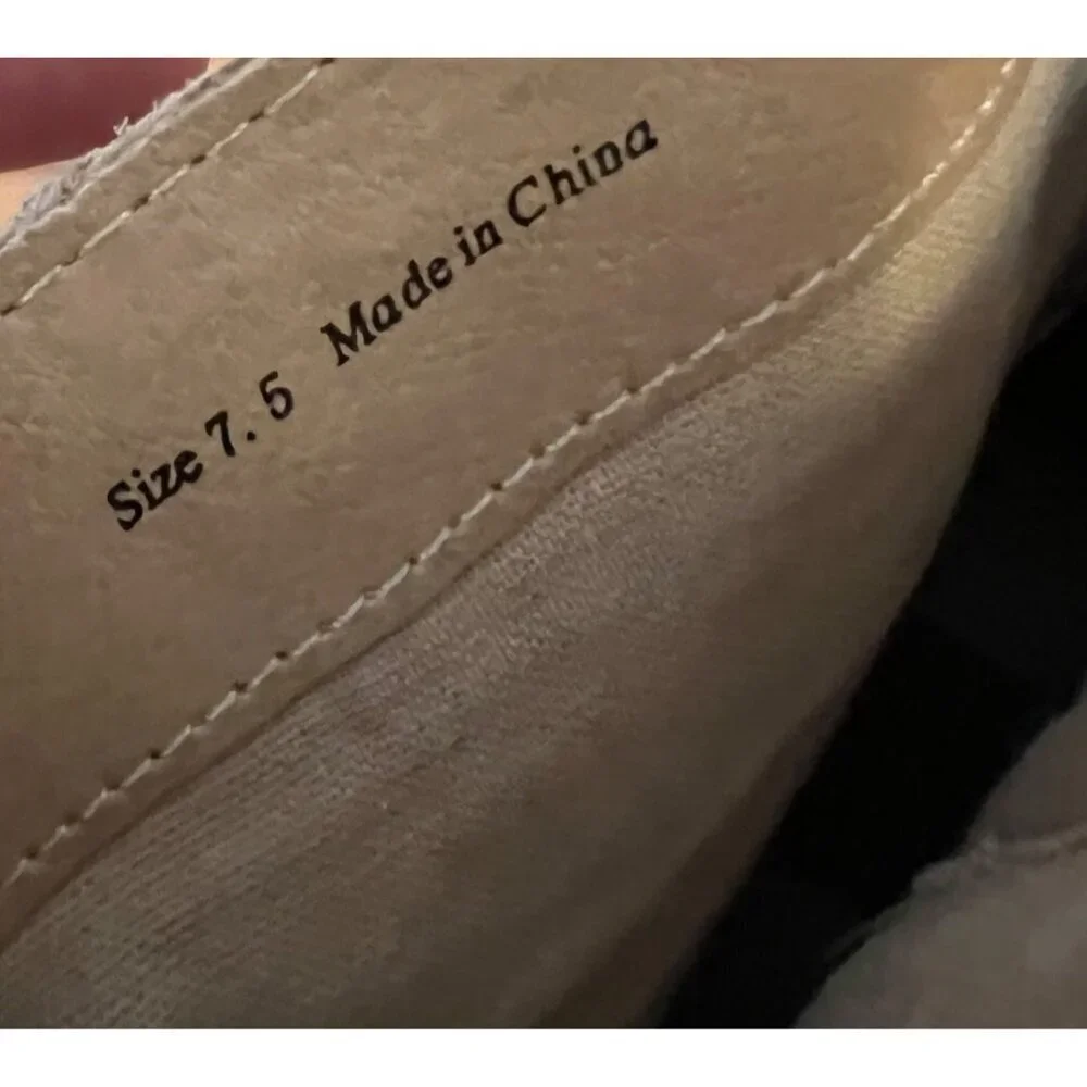 Dolce Vita Beige‎ Suede Platform Ankle Boots With Block Heel Size 7.5